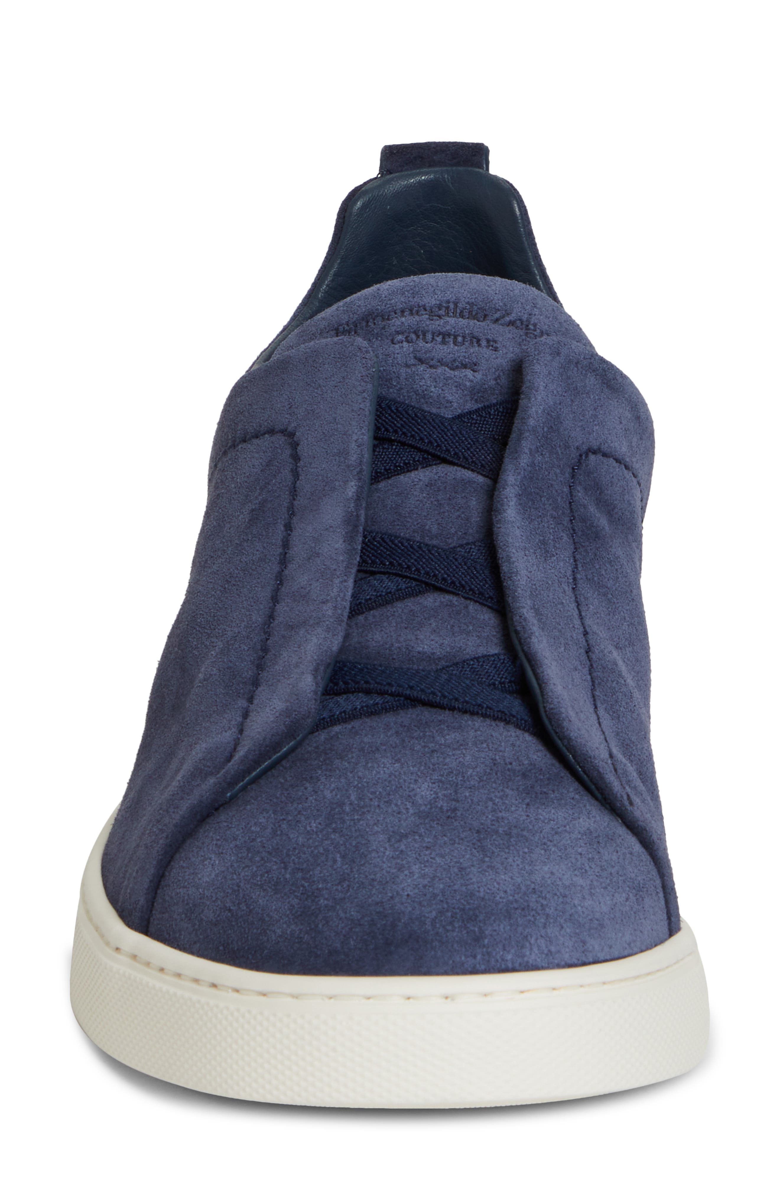ZEGNA Triple Stitch Slip-On Sneaker, Alternate, color, 