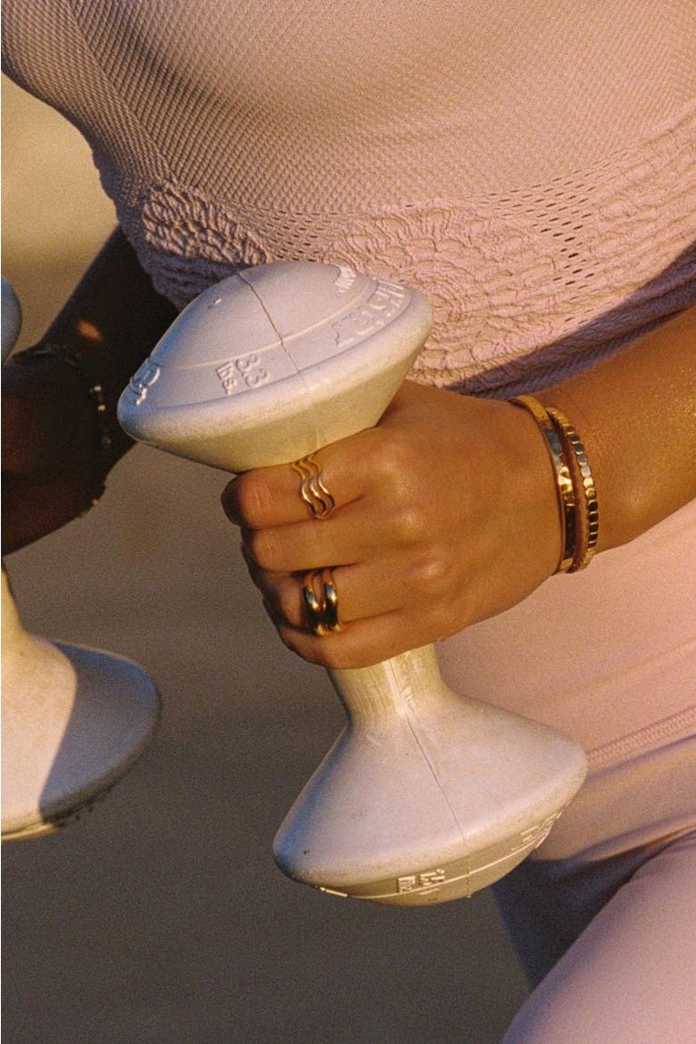 Double Trouble Ring Set, Alternate, color, Gold