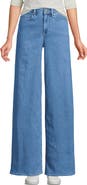 Lands' End Recover Denim High Rise Extra Wide Leg Jeans