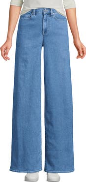Lands' End Recover Denim High Rise Extra Wide Leg Jeans
