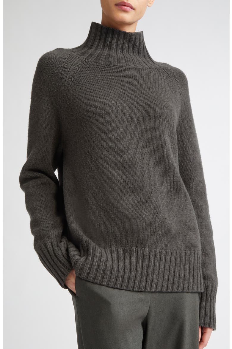Mantova Wool & Cashmere Mock Neck Sweater, Alternate, color, GREEN