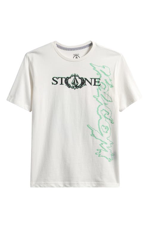 Volcom Kids' Heavy Tubes Logo Graphic T-Shirt in Off White  product