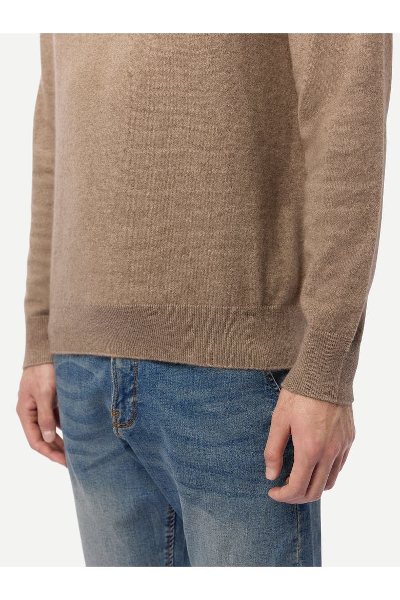 Timeless Half-Zip Cashmere Sweater, Alternate, color, taupe