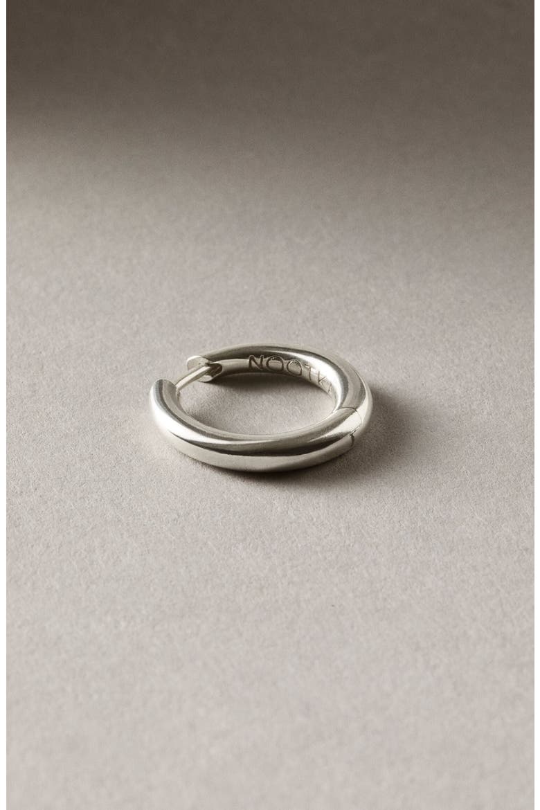 Polished Mid Hoop Silver, Alternate, color, Silver