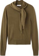 MANGO Knotted Turtleneck Sweater