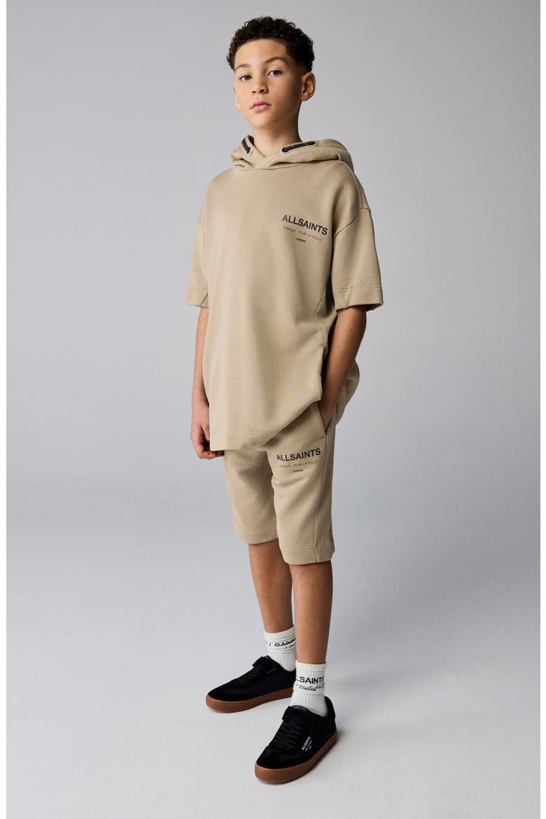 Kids' Logo Hoodie and Shorts Set, Alternate, color, NEUTRAL