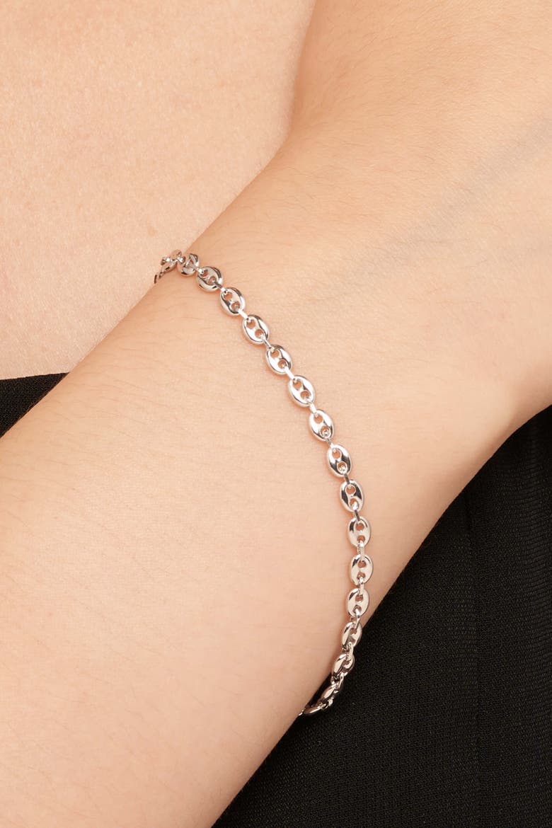 Sterling Silver Take Me There Mariner Bracelet, Alternate, color, Sterling Silver