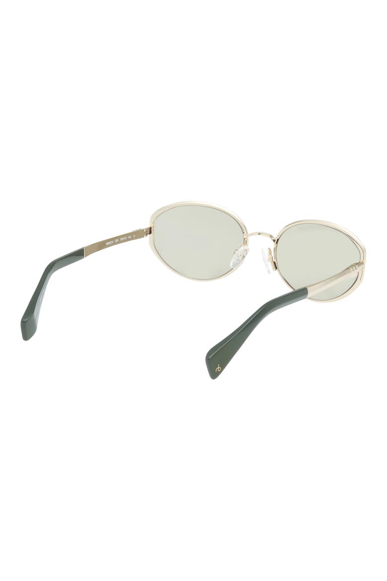 55mm Oval Sunglasses, Alternate, color, GOLD / OLIVE GREEN / OLIVE