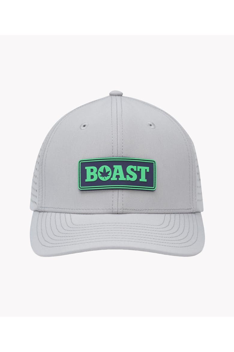 Perforated Trucker Hat, Main, color, Grey