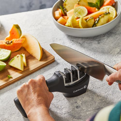 Cuisine::pro Id3 Knife Sharpener 3 Step In Black