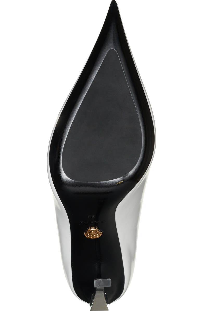Versace Curved Heel Pointed Toe Pump, Alternate, color,
