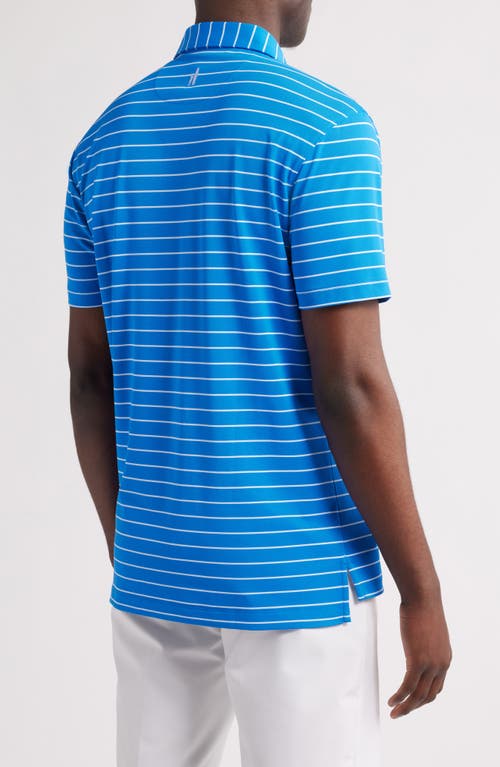 Johnnie-o Kerwin Stripe Prep-formance Golf Polo In Palisades Blue