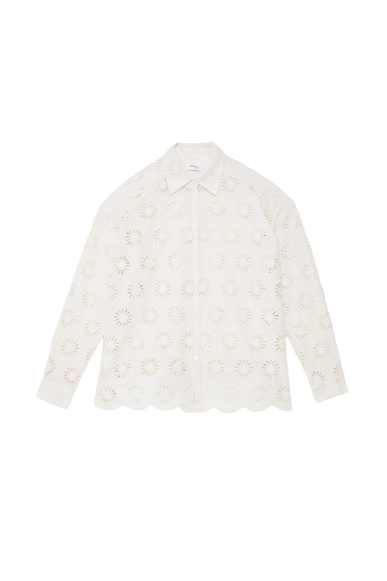 Shirt With Cutwork Emebrodery, Alternate, color, Ecru