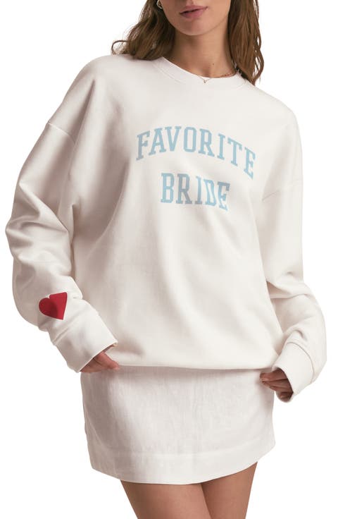 Favorite Bride Cotton Blend Sweatshirt