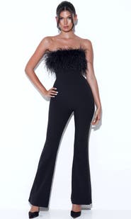 Miss Circle Kylan Feather Jumpsuits