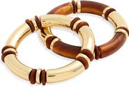 Nordstrom Set of 2 Tube Bead Stretch Bracelets