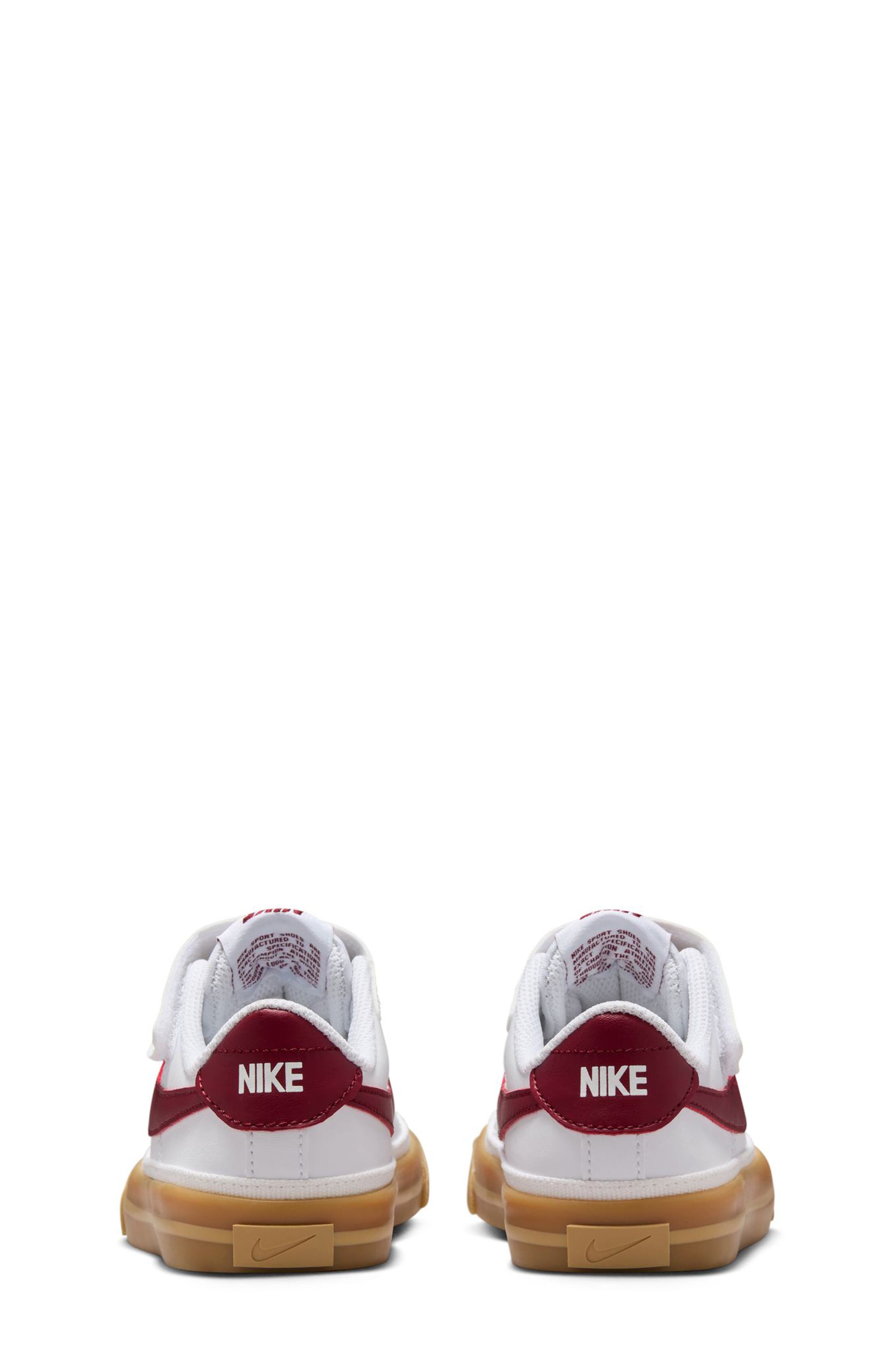 Kids' Court Legacy Sneaker, Alternate, color, WHITE/ TEAM RED/ YELLOW