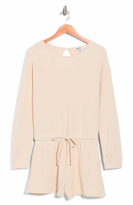 Madden Girl Long Sleeve Ribbed Romper