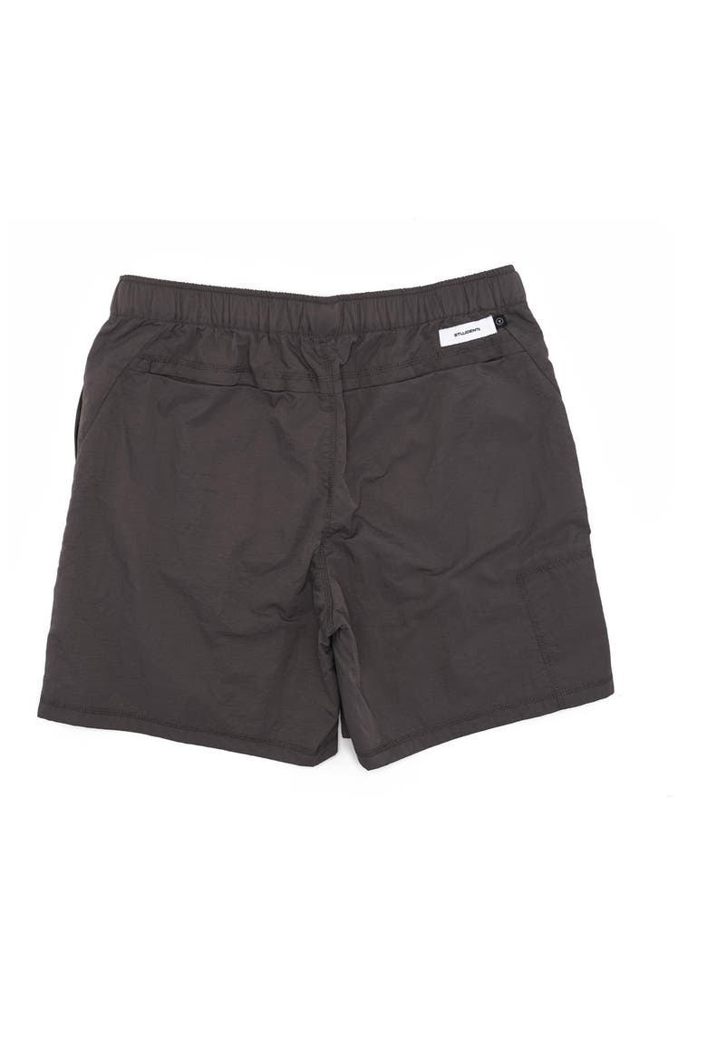 Explore Classic Utility Nylon Shorts, Alternate, color, CHARCOAL