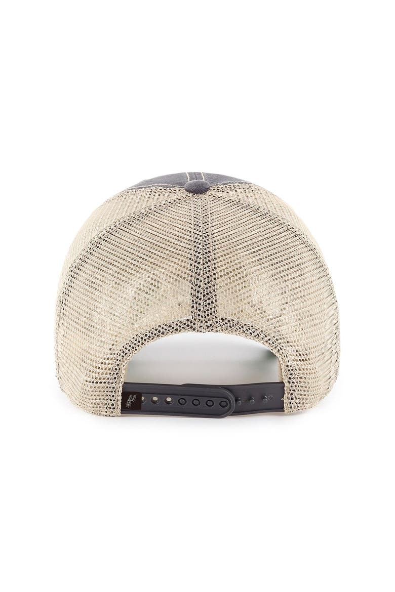 Men's '47 Gray San Antonio Spurs Trawler Hardwood Classics Clean Up Trucker Adjustable Hat, Alternate, color, Gray