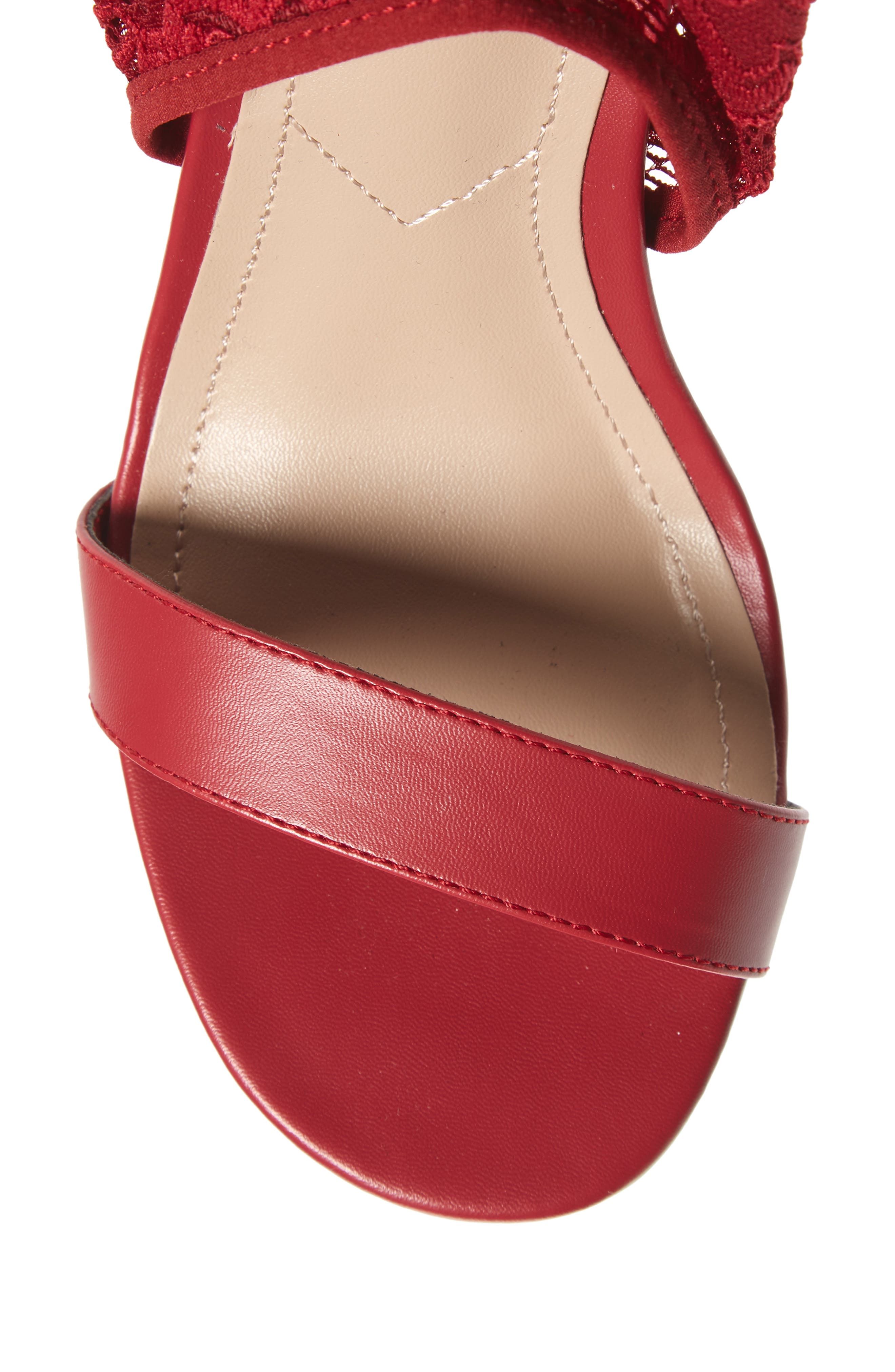 Remote Sock Cuff Sandal, Alternate, color, SCARLET LACE FABRIC