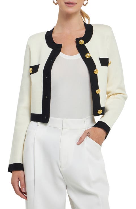Contrast Edge Cardigan