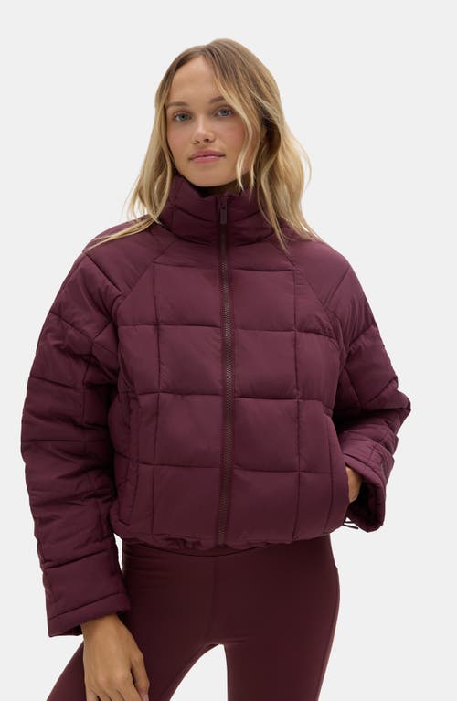 Halfdays Nellie Packable Puffer Jacket In Red