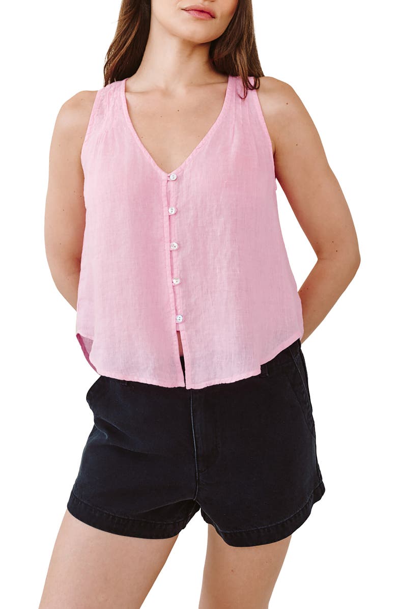Bella Dahl Pintuck Sleeveless Top, Main, color, 