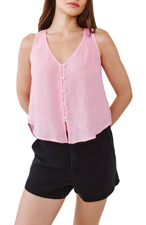 Pintuck Sleeveless Top