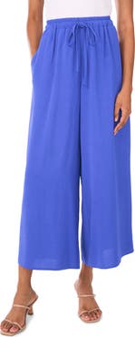Vince Camuto Crinkled Drawstring Waist Pants