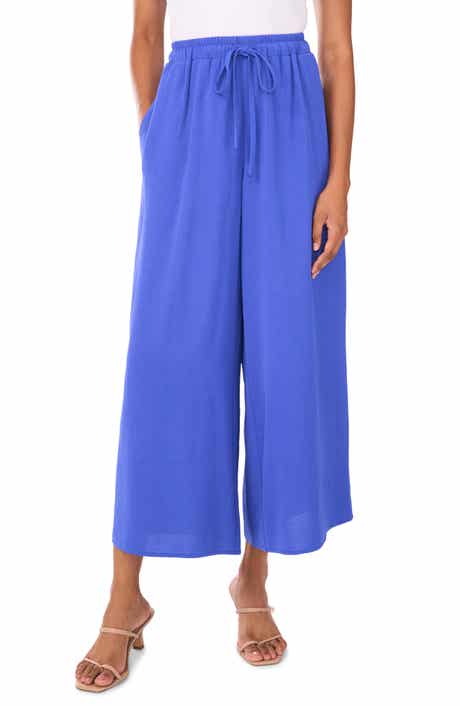 Vince Camuto Crinkled Drawstring Waist Pants