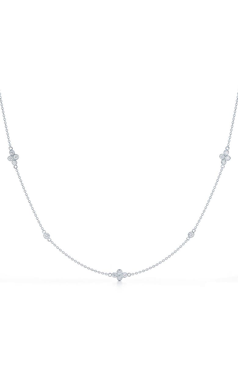 Kwiat Quad Diamond String Necklace, Main, color, Yellow Gold