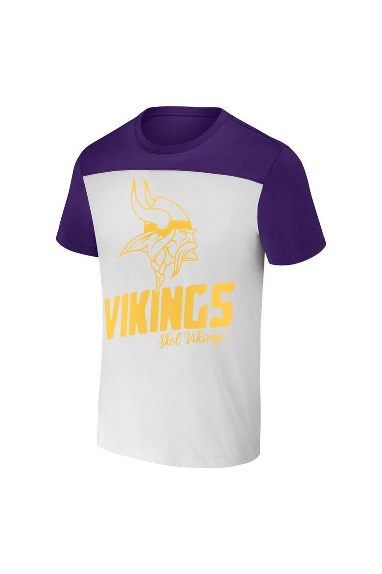 Men's NFL x Darius Rucker Collection by Fanatics Cream Minnesota Vikings Colorblocked T-Shirt, Alternate, color, Cream
