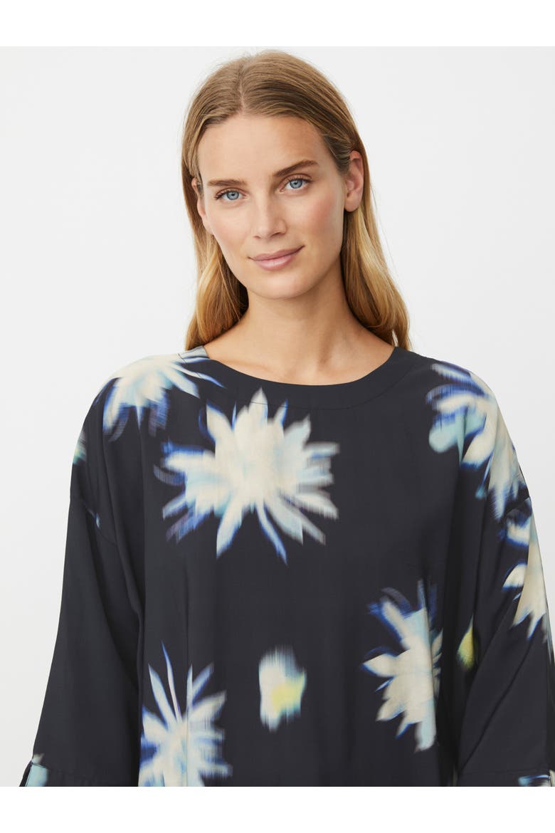 Becca 3/4 Sleeve Round Neck Blouse, Alternate, color, Muted Lime