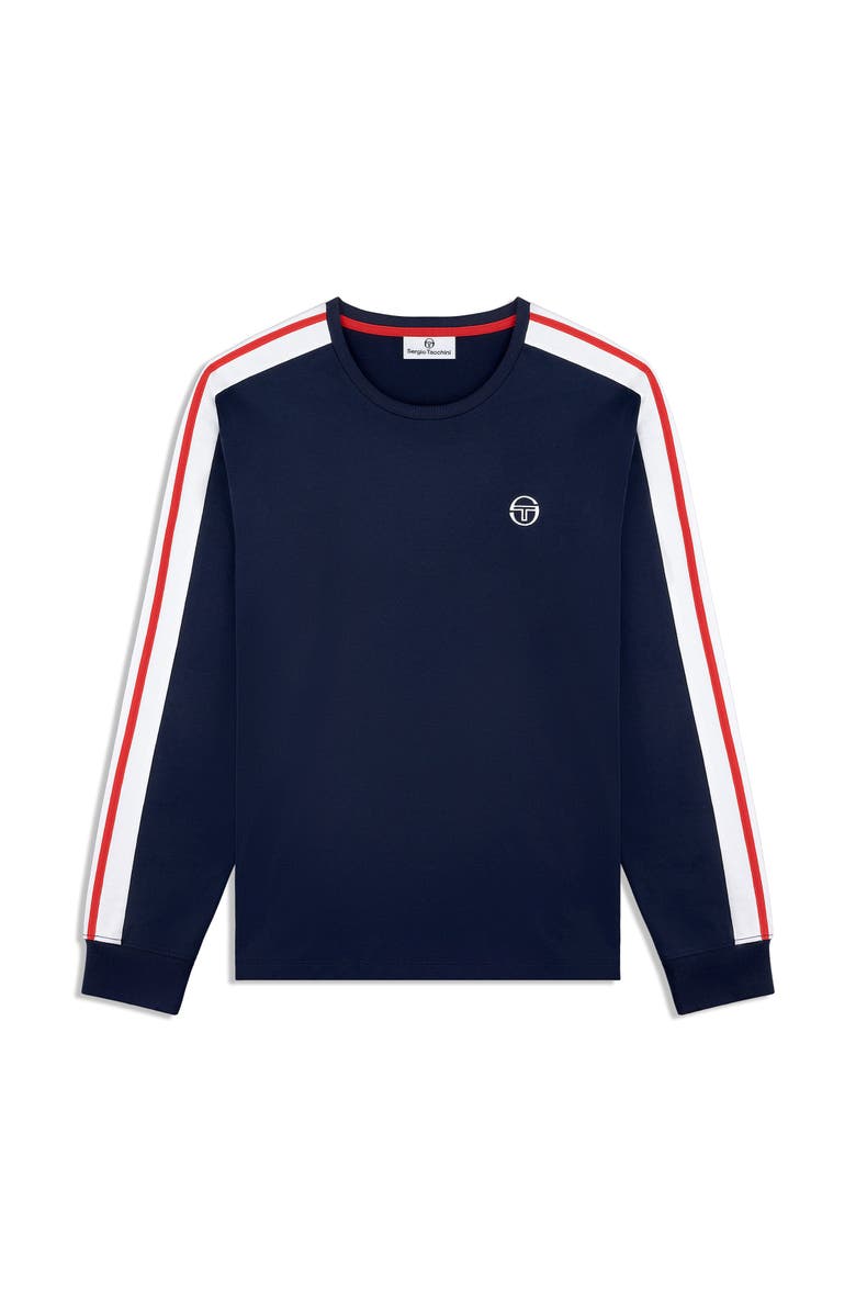 Sergio Tacchini Macchina Long Sleeve T-shirt, Alternate, color, Maritime Blue