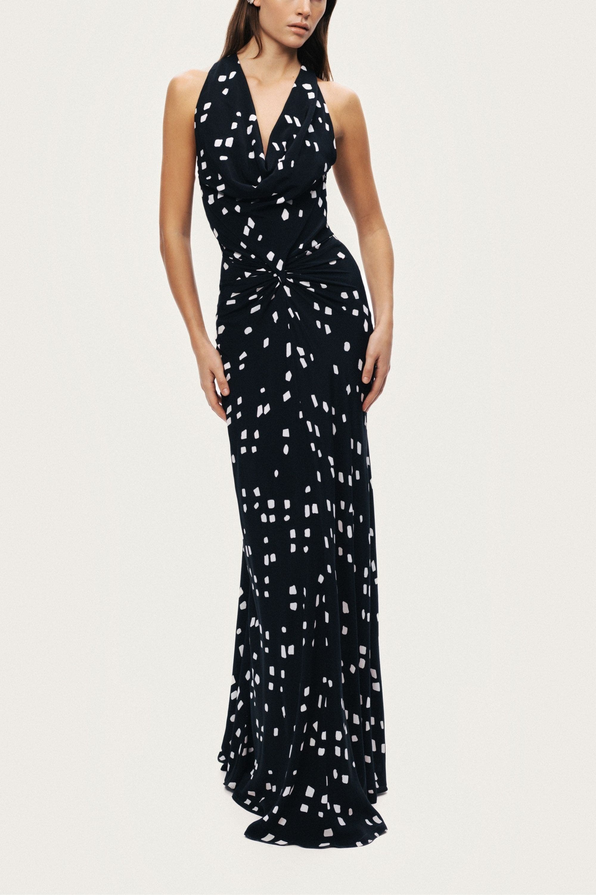 Halter Neck Printed  Maxi Dress - image 2