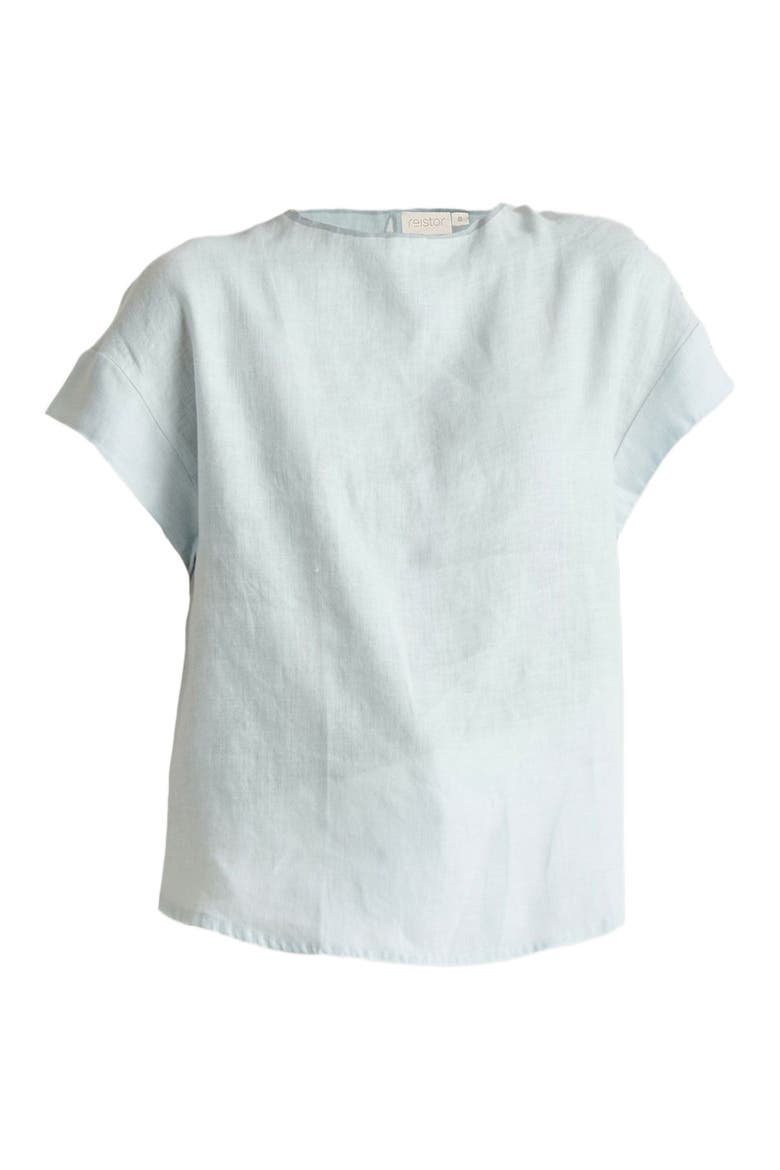 Cap Sleeved Everyday Top, Alternate, color, Summer Blue