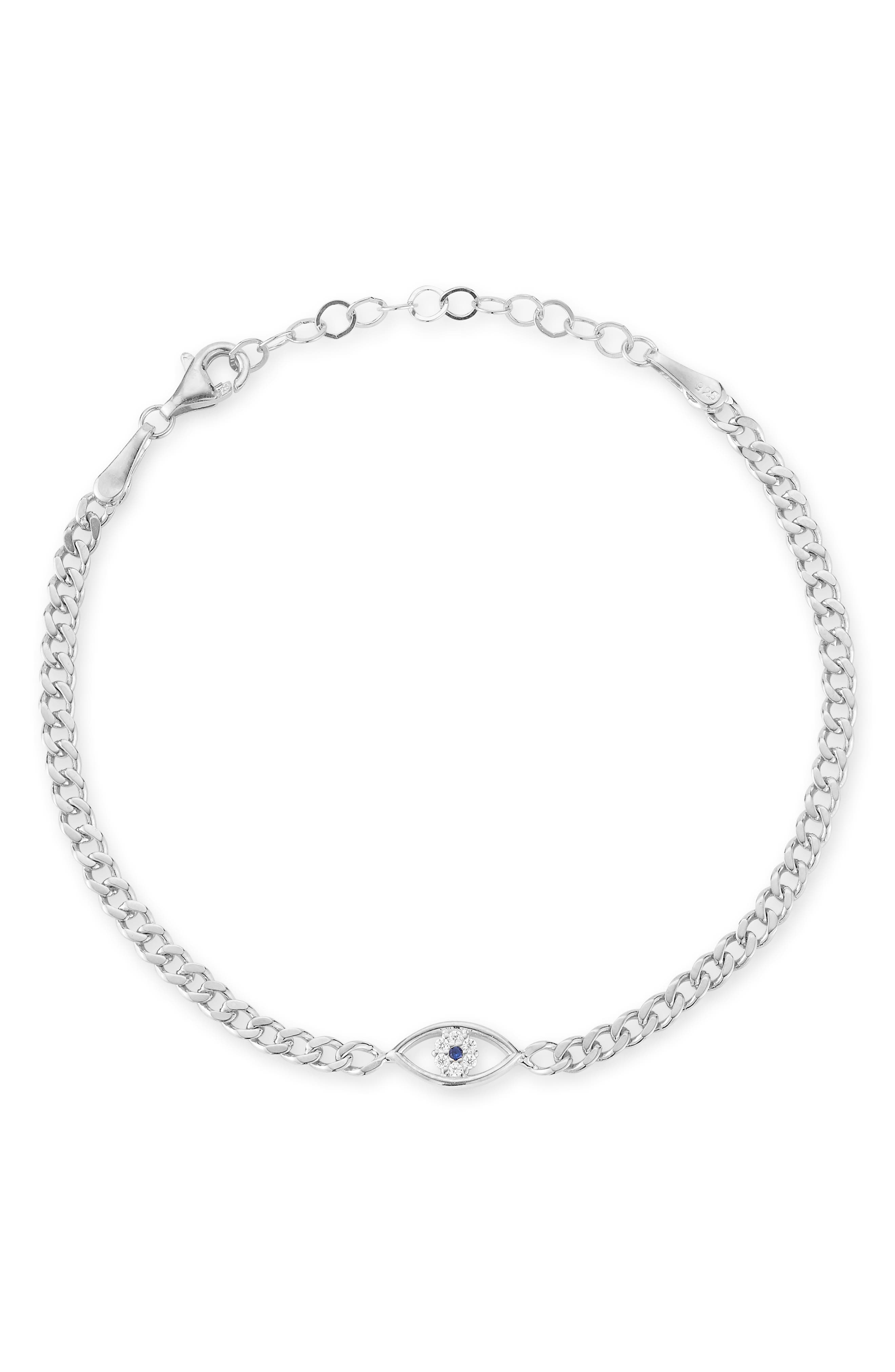 GLAZE JEWELRY Cubic Zirconia Evil Eye Bracelet