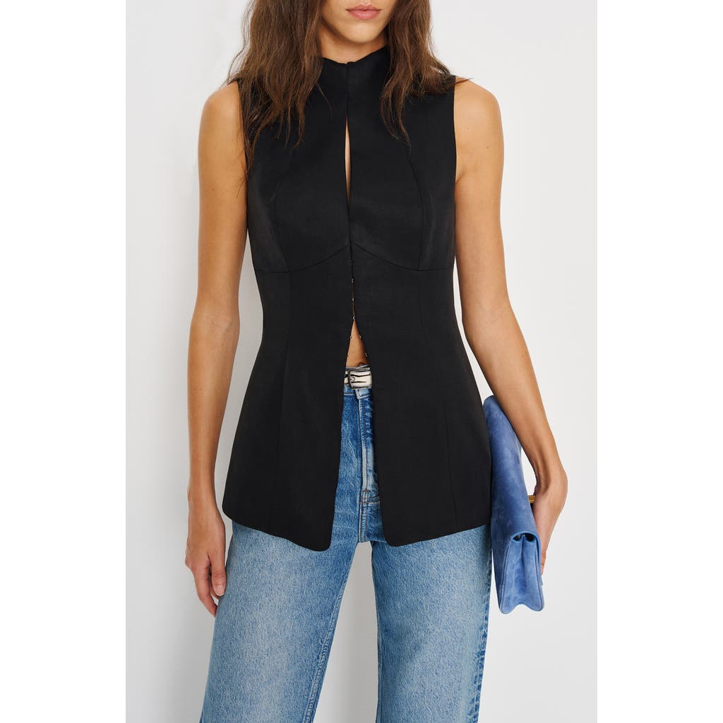 Reformation Esena Vest In Black