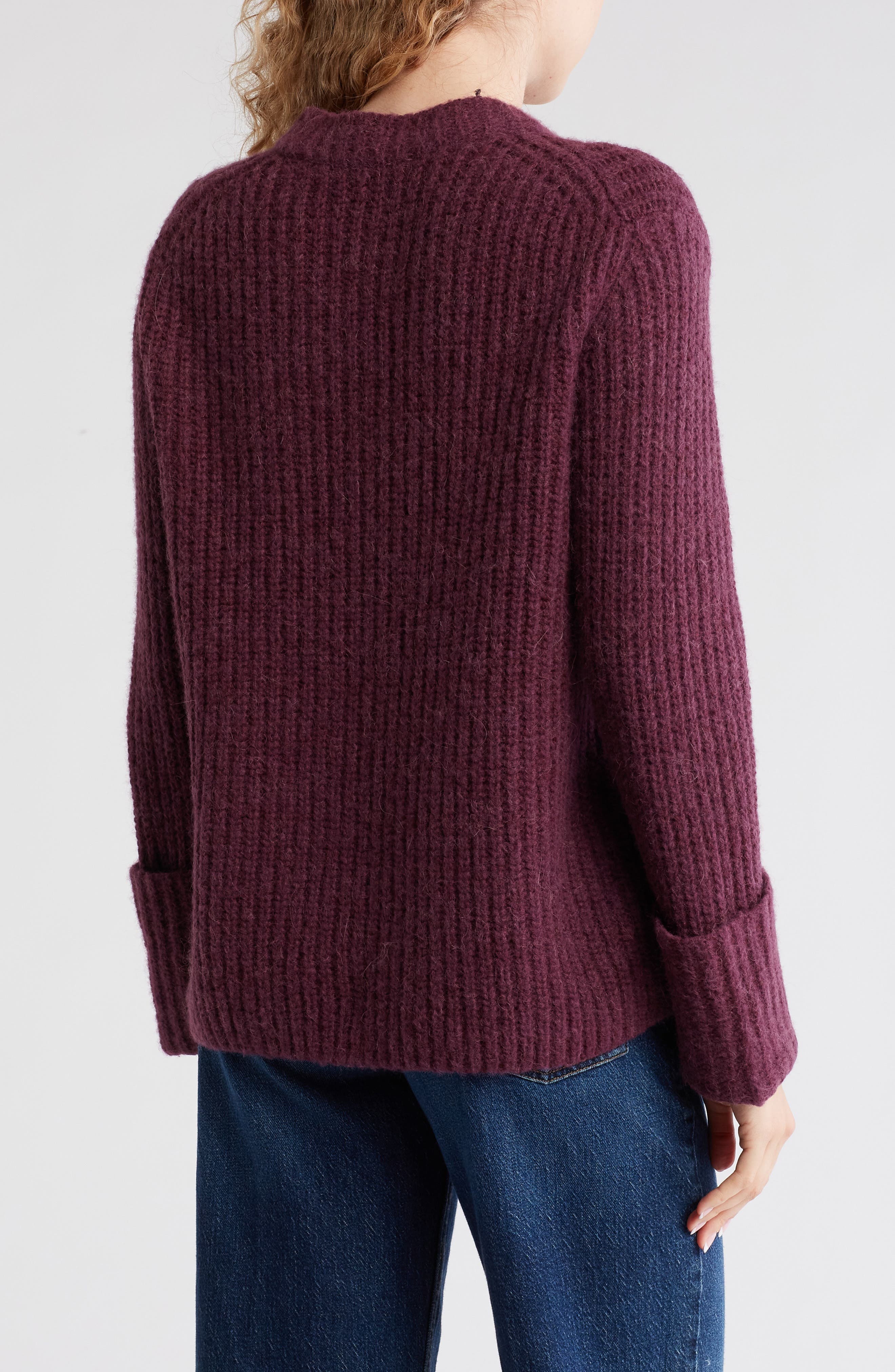 Crewneck Wool & Alpaca Blend Sweater - image 2