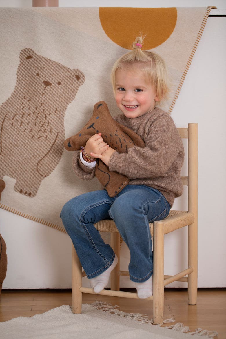 Lili Moon Bear Baby Blanket, Alternate, color, Offwhite
