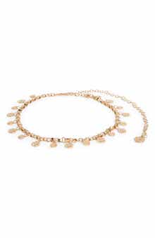 Steve Madden Coin Medallion Charm Chain Belt