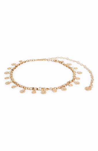 Steve Madden Coin Medallion Charm Chain Belt