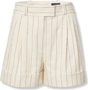 rag & bone Neila Pleated Stripe Shorts