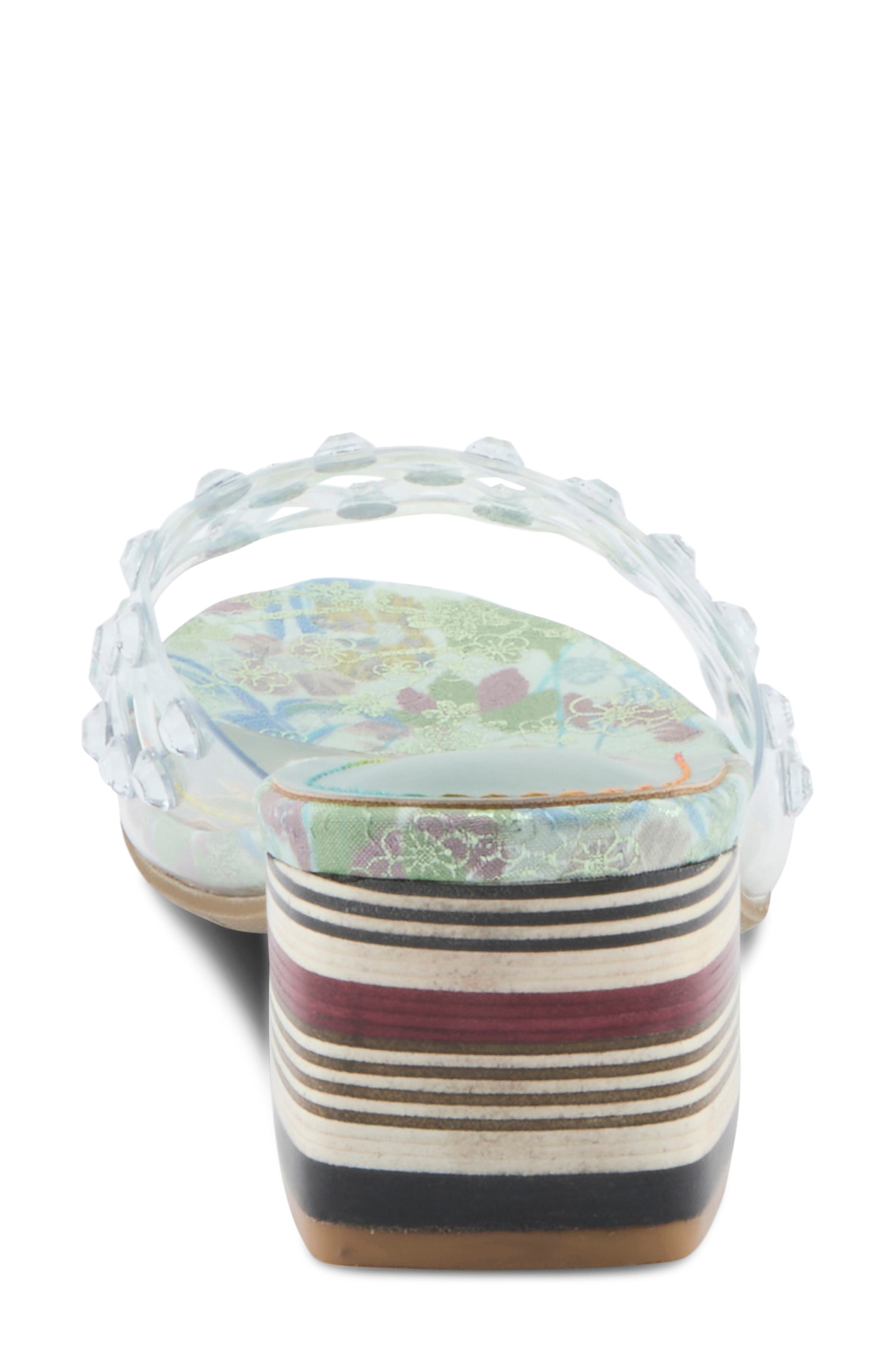 L'Artiste by Spring Step Ontherox Embellished Sandal, Alternate, color, Mint Green Multi