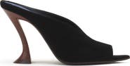 Lanvin Midnight Step Mule In Suede