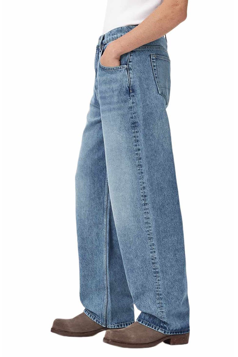Rivet Slouch Straight Leg Jeans, Alternate, color, LIGHT INDIGO