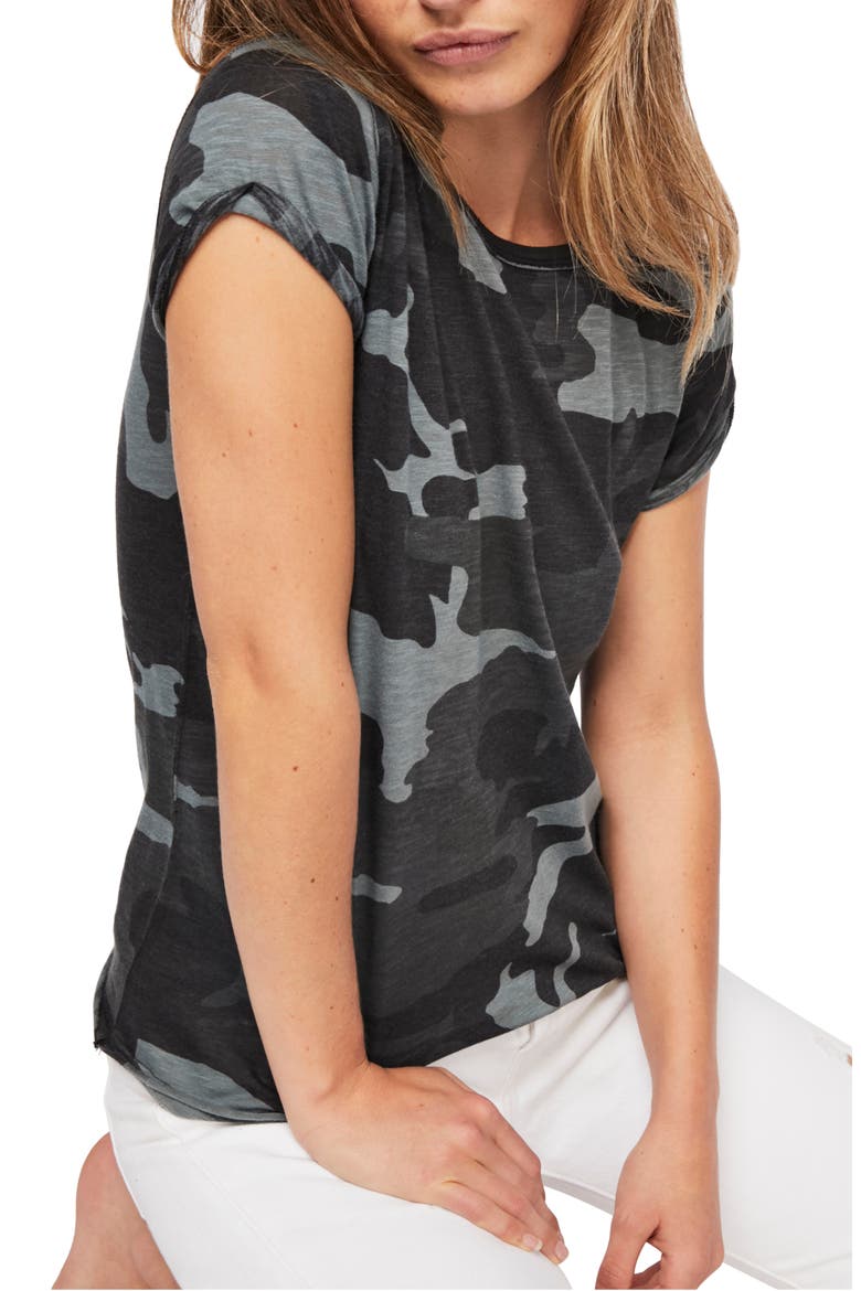 Print Clare Tee, Main, color, BLACK COMBO