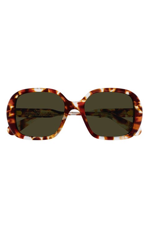 55mm Square Sunglasses
