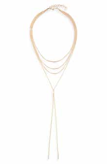 Snake Chain Layered Y-Necklace